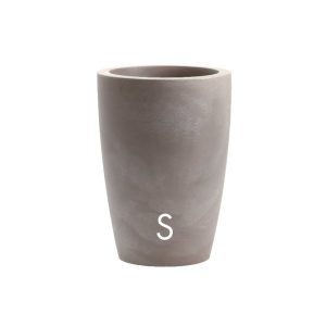 COPRIVASO ALTO IN PLASTICA TYLUS CM 30 color sabbia