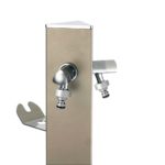 COLONNINA FONTANA DA GIARDINO COLOR GRIGIO TORTORA FULL-OPTIONAL